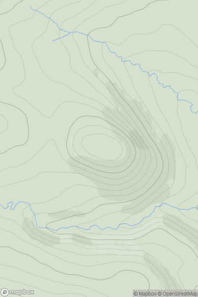 Thumbnail image for Gilbert's Hill [Altnaharra to Dornoch] showing contour plot for surrounding peak